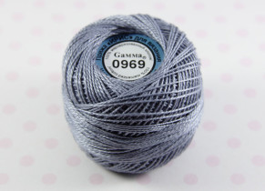 Пряжа Ирис 100% хлопок 10г 82м №0969 серый