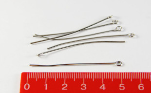 Штифт с петлей 50 мм 50 шт №02 под никель