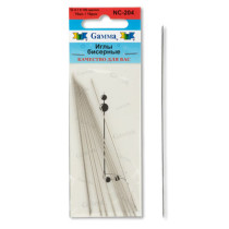 " Gamma" Иглы бисерные сталь NC- 204 d 0. 7 мм 10 шт d 0. 7 мм