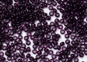 Бисер Чехия круглый 10/0 50г 20080h прозрачный темно-сиреневый квадратное отверстие