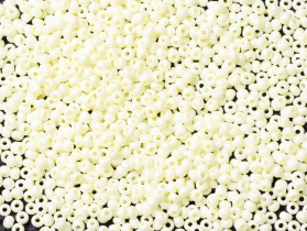 Бисер Чехия круглый 10/0 50г 16684m бледный зеленовато-желтый окрашенный мел матовый